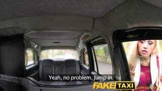 FakeTaxi - Csöcsös világos szőke popóba rakva
