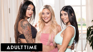 ADULT TIME - Hatalmas kannás jógás lányok