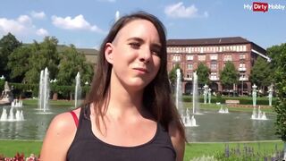 Német turista spiné kültéri anális kefélése