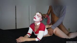 Harley quinn rendesen cidázza a méretes dákót és lovagol rajta beleélvezésig éjszakai változatban
