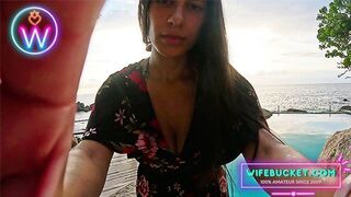 WifeBucket Vágyai - Lágy MILF Lovagol a Naplementében Hatalmas Mellekkel és Szenvedéllyel